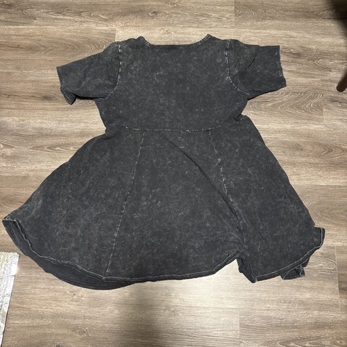 Torrid Grey Black Soft Skater Dress 2 Womens - Picture 3 of 3
