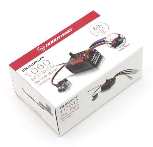 Hobbywing QUICRUN WP 1060 60A 2~3S Brushed ESC 1/10 1/12 RC Car Sport BEC 6v/3a - Picture 4 of 16