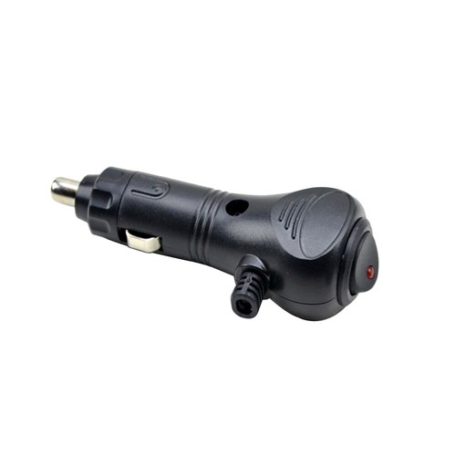 DC12V Male Car Cigarette Lighter Socket Plug Connector LED On Off Switch Black - Picture 11 of 11