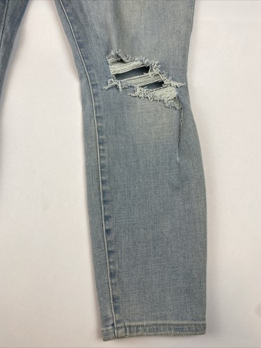 Good American Good Waist Crop High Rise Skinny Jeans Blue 635 Size 10/30 GWC075T - Picture 3 of 8