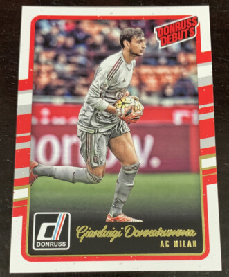 GIANLUIGI DONNARUMMA PANINI ITALIA MILAN PSG ROOKIE CARD soccer rc Donruss psa