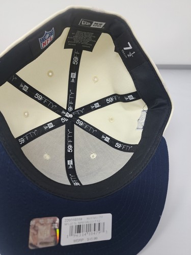 New Era Dallas Cowboys 2022 NFL Blau Creme 59Fifty Sideline Herren Hut Gr. 7 1/2 - Bild 8 von 10