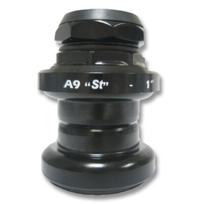 NEU STRONGLIGHT A9 1'' GEWINDE STEUERSATZ - SCHWARZ STAHL ODER ALU SILBER