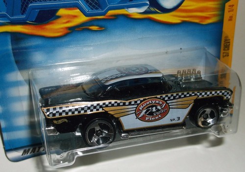 Hot Wheels 2001 Collector #053 Turbo Taxi Series 1 of 4 '57 1957 Chevy 50088 - Picture 2 of 2