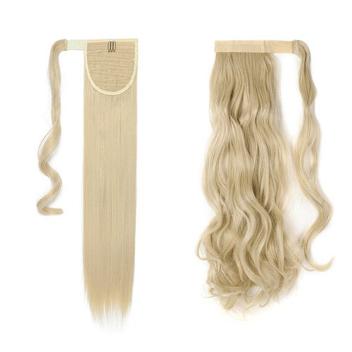 US Real 100% Natural Ponytail Clip in Hair Extension For Human Clip in Hairpiece - Picture 35 of 79