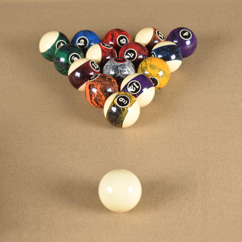 2-1/4”(57.15Mm) Pool Ball Set, Pool Table Balls, Complete 16 Marble Billiard Bal - Picture 2 of 12