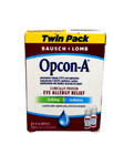 Bausch + Lomb Opcon-A Eye Allergy Relief Itching Eye Drops Twin Pack Exp 8-2025+
