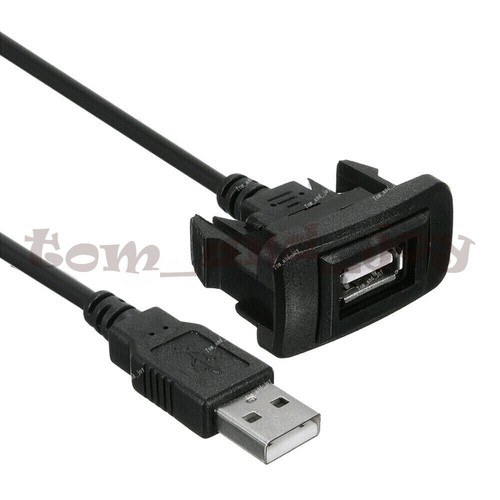 New Black 12-24V USB Port Cable Adapter Cord Wire USB Adapter Fits Mazda Corolla - Bild 4 von 9