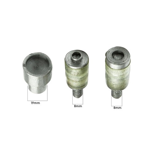 Herramienta de troquel para tachuelas a presión jeans botones remaches agujero hueco perforador - Imagen 21 de 60