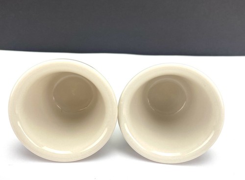 Longaberger Pottery Woven Traditions Heritage Green Votive Candle Holder Set - Picture 3 of 6