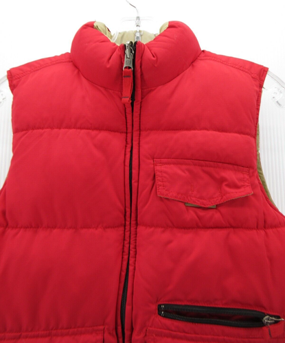 Gap Vest Boys XL Red Brown Reversible Puffer Quilted Jacket Coat Full Zip Ski * - Picture 2 of 17