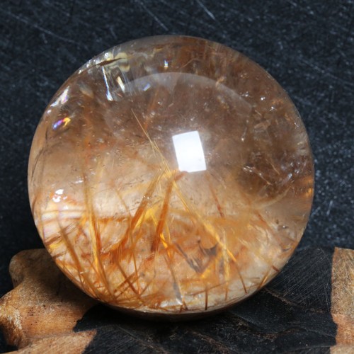 A1354-58mm-273g Natural Clear Titanium Crystal QUARTZ Crystal Sphere Ball - Picture 9 of 10