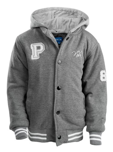 Men’s Padded FLEECE VARSITY Jacket Letterman Baseball Zip-off hood Size S-6XL US - Picture 13 of 20
