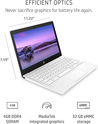 HP Chromebook 11.6-inch Laptop MediaTek MT8183 4 GB RAM 32 GB eMMC 11a-na0021nr - Picture 8 of 8