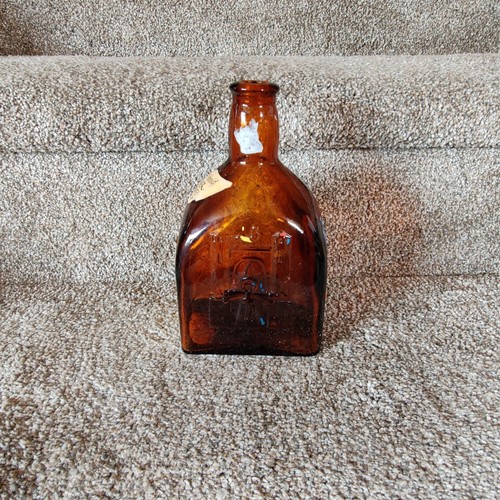 Vintage Muncher Kummel Likör Glas Flasche 4/5 Quart 8 cm hoch leer - Bild 2 von 7