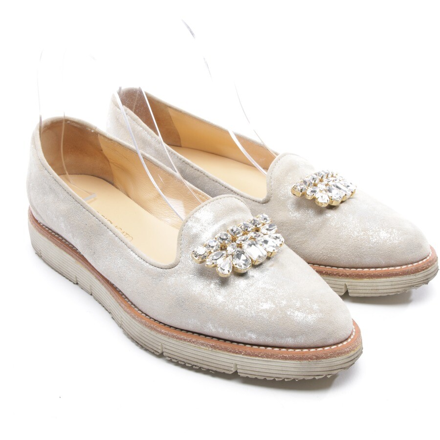 Angelo Bervicato Slipper Gr. D 39 Beige Silber Damen Schuhe schuhe Halbschuhe Angelo Bervicato Slipper Gr. D 39 Beige Silber Damen Schuhe schuhe Halbschuhe