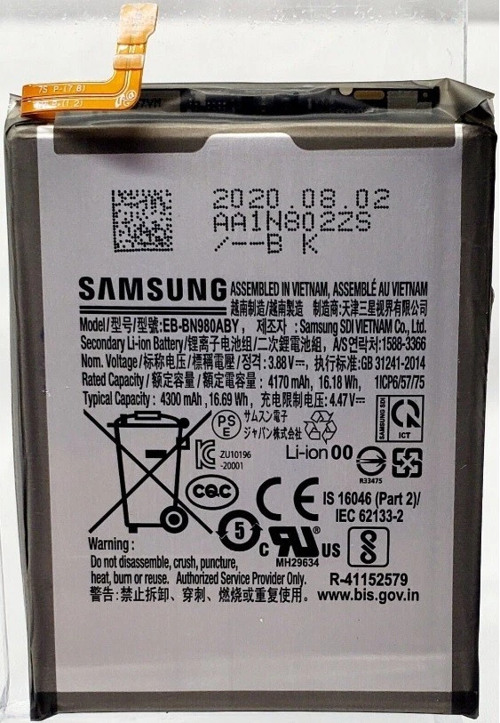Nueva Batería Original Samsung Galaxy Note 20 N980 Note 20 5G N981 EB-BN980ABY Foto 4 de 4