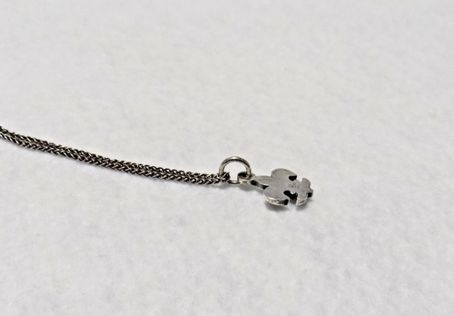 James Avery .925 Sterling Silver Fleur-de-lis Charm and Necklace - Picture 5 of 15