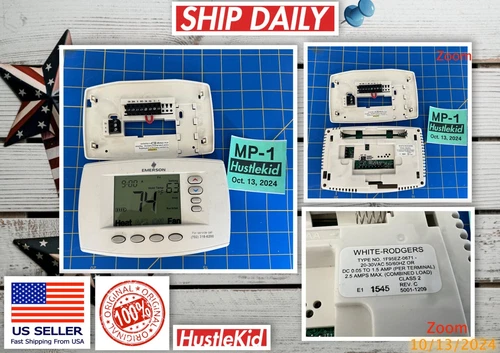 White Rodgers 1F95EZ-0671 Thermostat 7 Day Programmable Stages 4 Heat/2 Cool🔥