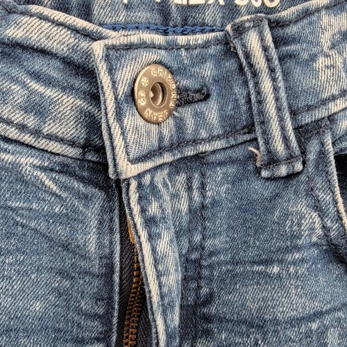 Arizona Jean Co. Boys Acid Wash Moto Advance Flex 360 Slim Skinny Jeans Size 14 - Picture 8 of 9
