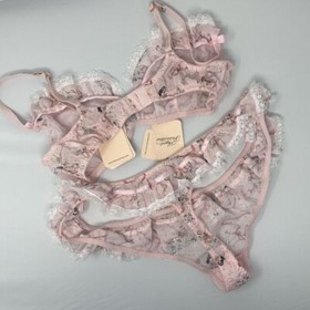 Agent Provocateur Cinta Pink Set AP3 Medium NWT