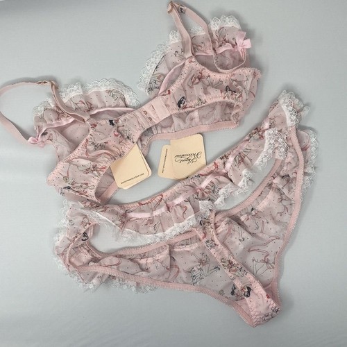 Agent Provocateur Cinta Pink Set AP3 Medium NWT - Picture 8 of 10