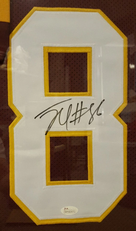 JORDAN REED WASHINGTON REDSKINS AUTOGRAPHED JERSEY FRAMED JSA COA - Image 3 of 4