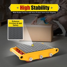 New Dolly Equipment Roller Skates 9 Rollers 15T Machinery Mover Heavy Machine US