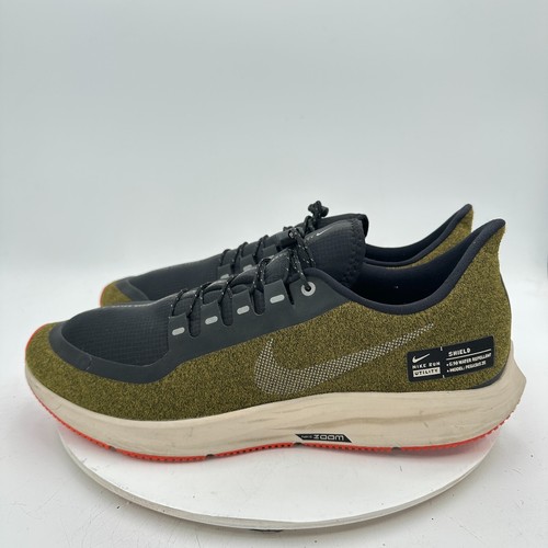 Nike Air Zoom Pegasus 35 Shield Herren Größe 13 AA1643-300 Oliv Flak Schwarz Schuhe