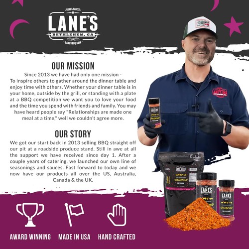 Lane's Spellbound Pork Rub Seasoning - Premium Sweet and Smoky Pork Butt Rub... - Bild 7 von 7