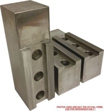 PH-12250AF ALUM SOFT JAWS FOR 1/16 x 90° SERR 10-12" CHUCK W/A 2.5" HT 3 PC SET