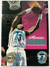 ALONZO MOURNING 1992-93 SkyBox ROOKIE RC #332 GEORGETOWN 🏀 NBA 🏀 HORNETS  HEAT