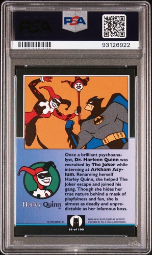 1993 Topps Batman Animated PSA Framed Set - Batman Robin Joker Harley PSA 9 + 10 - Bild 21 von 21