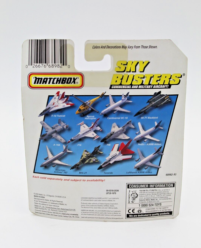 Vintage 2000 Matchbox SkyBusters Luftanza A300B Airbus NOC - Picture 2 of 2