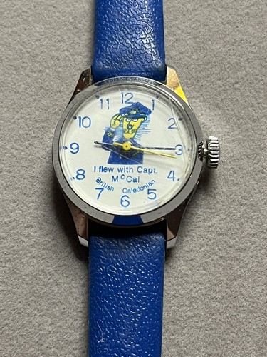 Vintage British Caledonian Airways Watch ‘I flew with Capt McCal’ Airline Plane - Picture 6 of 6