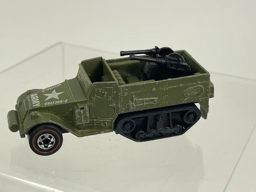 1976 Hot Wheels-US Army Gun Bucket Truck Original Redline-Very Nice Redline