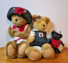 Boyds Bears Lot of 3 Ladybug Bear Friends