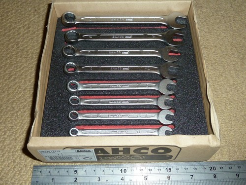 JUEGO BAHCO 8 ABRAZADERAS COMBINADAS Genuino NUEVO SBS20/T4/8 6-13mm MÓDULO DE ESPUMA Métrica - Imagen 2 de 4