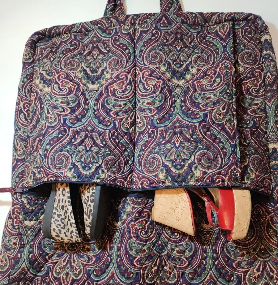 Винтажная сумка для одежды Vera Bradley снятая с производства «Медальон» + подвесная дорожная сумка-органайзер - Изображение 4 из 4