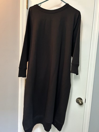 Universal Standard klassisches leichtes Frottee-Sweatshirtkleid zum Binden Größe Large neu mit Etikett - Bild 6 von 6