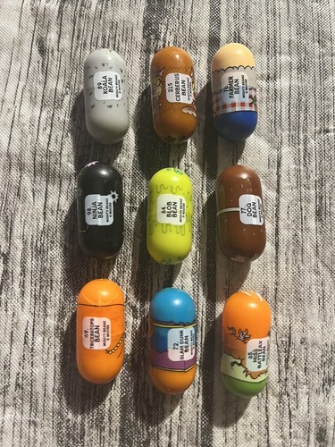 Mighty Beanz Serie 3 grünes Gehäuse 131-190 mit 36 zufälligen Bohnen 3 Duplikate - Bild 18 von 22