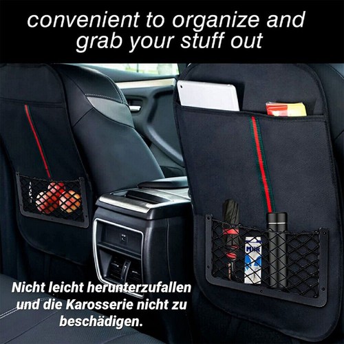 4x Auto Ablagenetz Ablagefach PKW KFZ Netz Gepäcknetz 36 x 18cm Groß Organizer - Bild 2 von 6