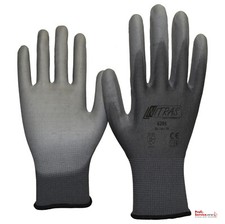 NITRAS 6205 Nylonhandschuhe, grau Gr. 10   1 Paar Werkstatt Bau Mechaniker