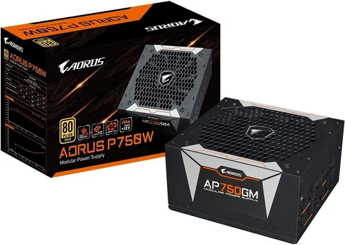 GIGABYTE AORUS P750W 80+ GOLD PSU 750W PREMIUM Fully Modular Gaming Power Supply