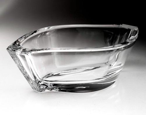 Rosenthal Classic Rhombus Glass Bowl, Heavy Lead Crystal, Germany, - Picture 7 of 15