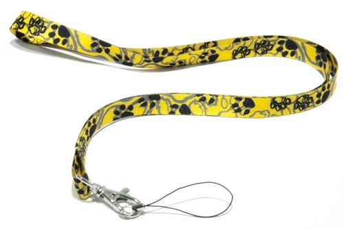 ANIMAL CUTE PADS FOOT SPOT SATIN Lanyard Neck strap for mobile ID Badge keys - Picture 23 of 25