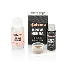 Brow Henna Dark Brown - Natural Long Lasting Eyebrow Tint Kit With Water, 10 g