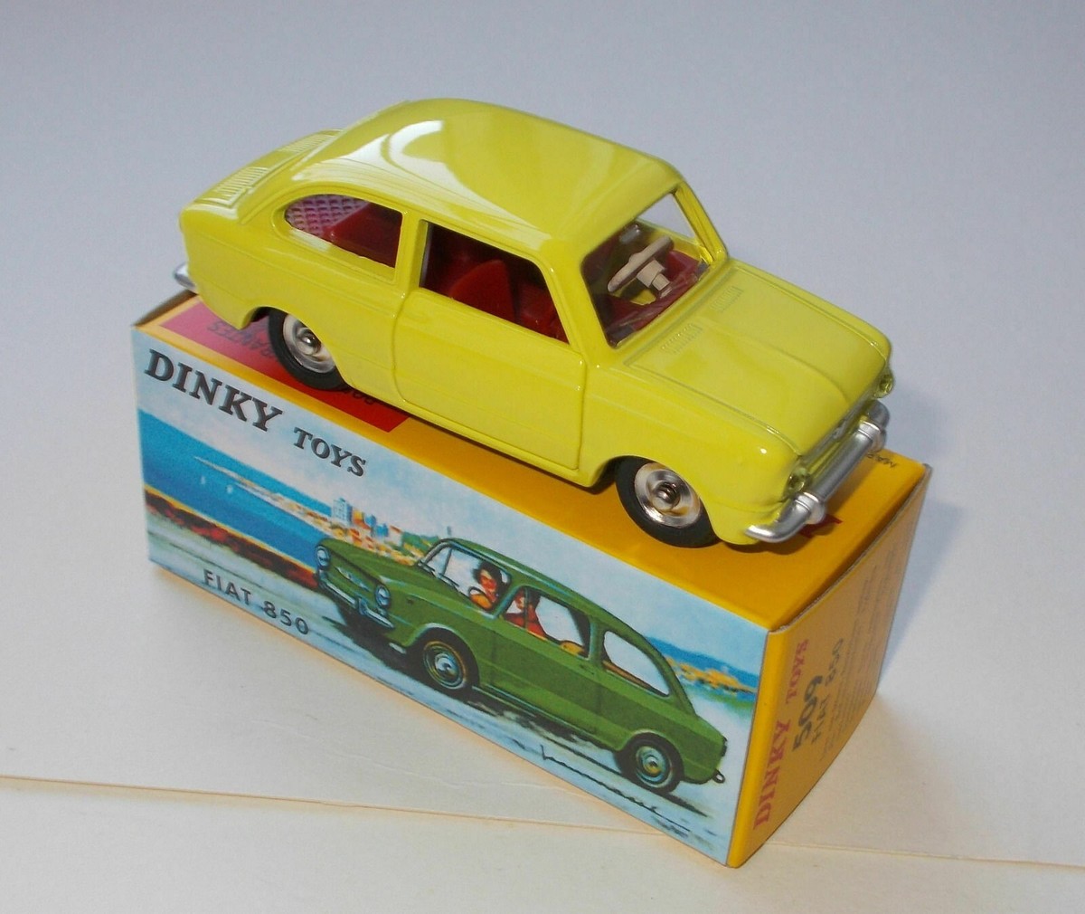 Dinky Toys 509 - FIAT 850 Jaune 1:43, Atlas 2267010 | eBay