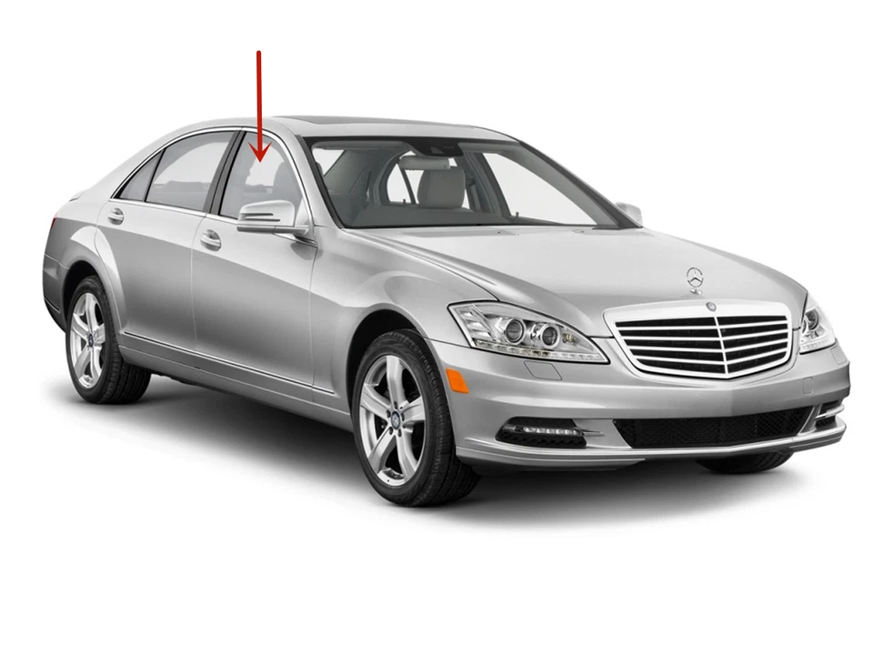 Fit 07-13 Mercedes Benz S-Series Passenger Right Front Door Window Glass TEMP. - Изображение 3 из 4