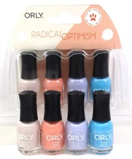 Orly Nail Lacquer - RADICAL OPTIMISM - MINI Pack of 4 Colors x 0.18oz/5.3ml